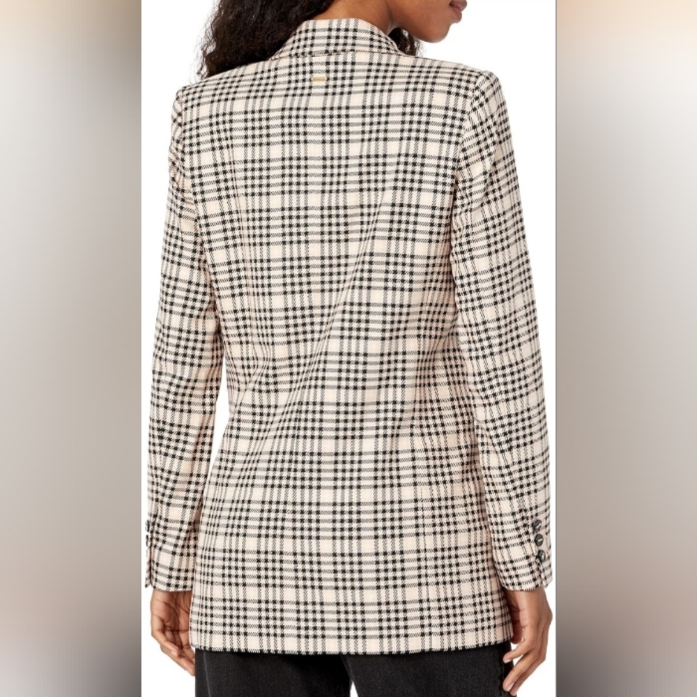 DKNY Womens Below Hips Double Breasted Long Sleeve Boyfriend Jacket Blazer - Picture 3 of 15